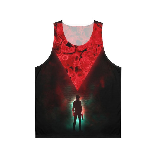 Unisex control tank top with retro gaming inspired design