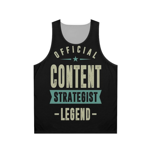 Content Strategist Unisex Tank Top