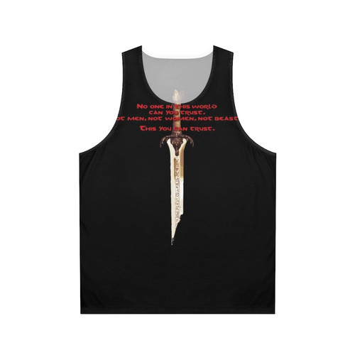Conan the Barbarian and Crom unisex fantasy tank top