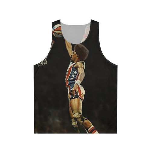 Unisex tank top featuring basketball legend Julius Erving