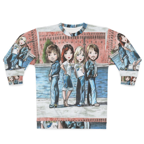 70s inspired "Walking in the City" unisex sweatshirt