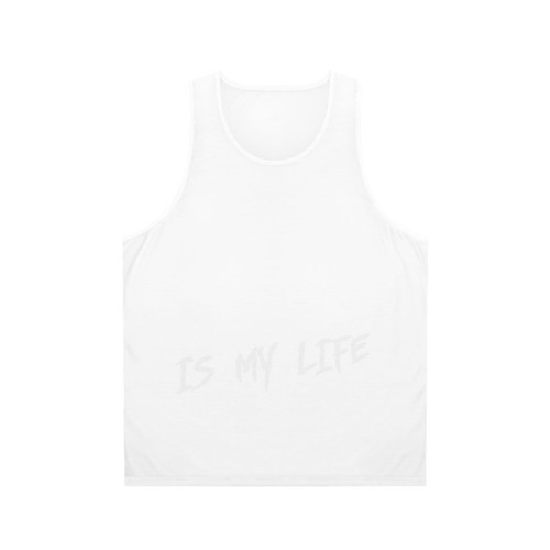 Unisex coffee-themed tank top