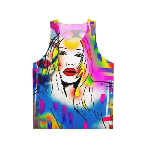 Unisex 80s Retro Tank Top with Pete Burns Celebrity Merchandise Design