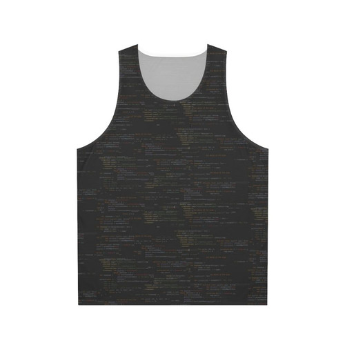 Unisex code tank top for programmers and software engineers