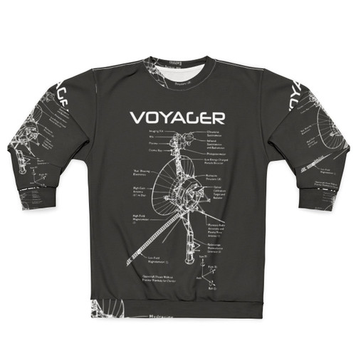 Voyager Program Interstellar Spacecraft White Sweatshirt