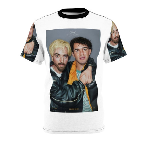 Vintage-inspired t-shirt design featuring graphic inspired by the A24 film "Good Time"