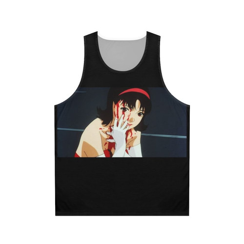 Unisex blue anime tank top