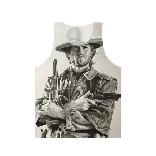 Clint Eastwood sketch unisex tank top