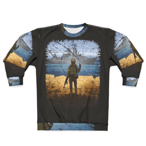 Vintage Ukraine flag design sweatshirt