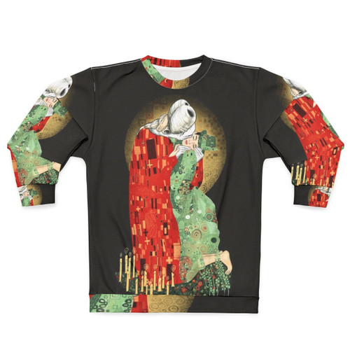 Bloody kiss vampire romance sweatshirt