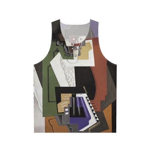 Gino Severini inspired abstract and geometric unisex tank top