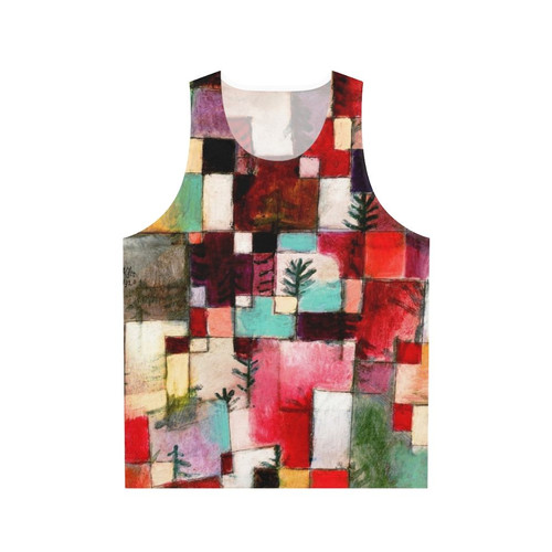 Unisex tank top featuring artwork by renowned Swiss artist Paul Klee