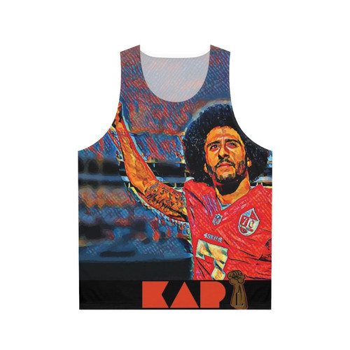 The Liberator Unisex Tank Top with Colin Kaepernick kneeling design