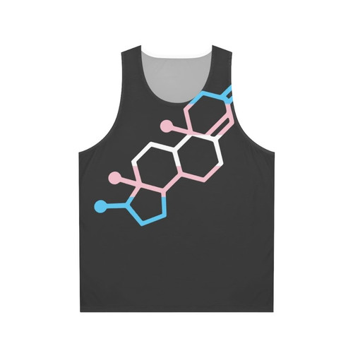 Unisex tank top with testosterone chemical bond design
