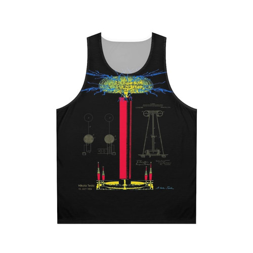 Unisex Tesla Coil Electricity Technology Tank Top