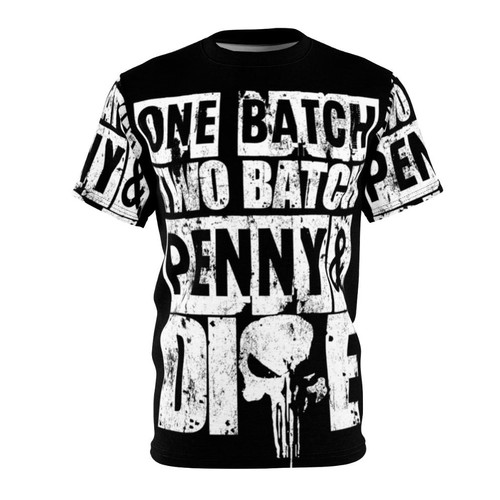 One Batch Two Batch Superhero Crime Fighter T-Shirt featuring comic-inspired graphics