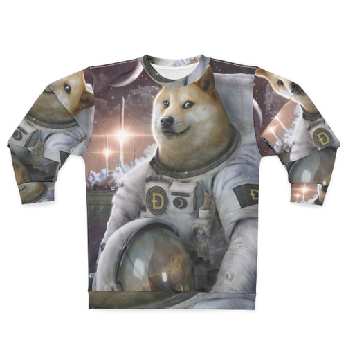 Astronaut Space Galaxy Crypto Dogecoin Sweatshirt