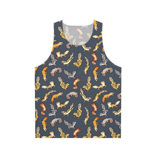 Chub gecko animal print unisex tank top