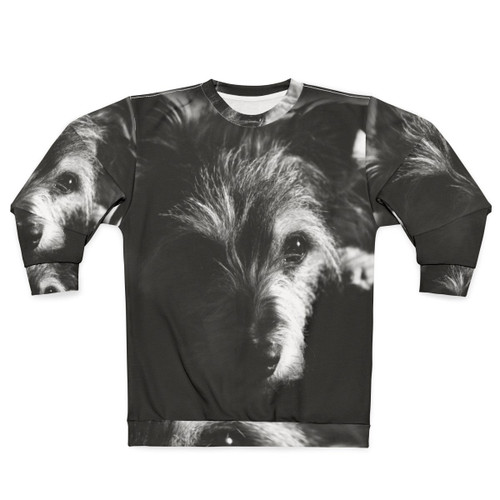 Black and White Terrier Dog Sweatshirt
