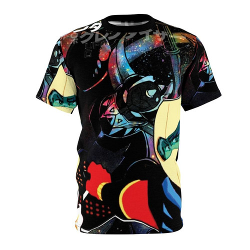 Retro anime-inspired t-shirt featuring the iconic UFO robot Goldorak/Grendizer