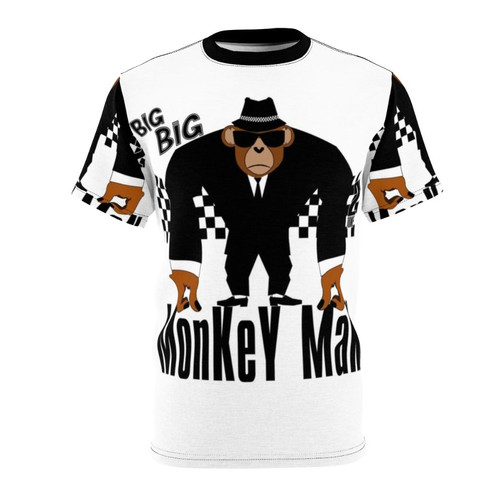 A stylish t-shirt featuring a big monkey man design, perfect for fans of ska music and culture.