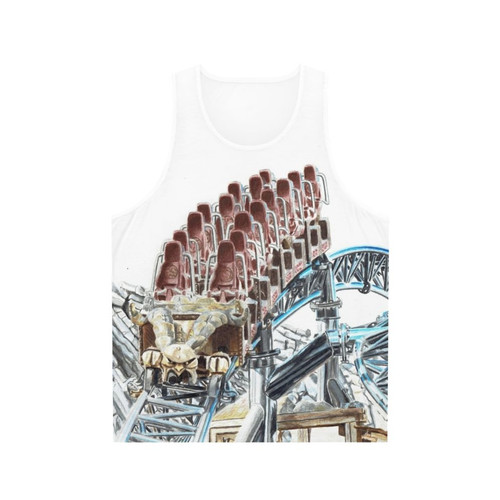 Taron roller coaster unisex tank top