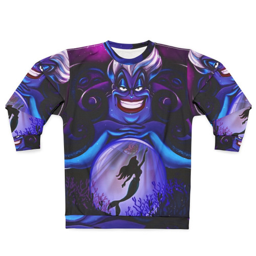 Ursula the Sea Witch from The Little Mermaid on a sweatshirt