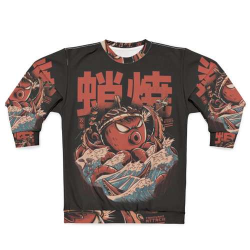 Takoyaki Attack Retro Sweatshirt - Anime Inspired Japanese Fashion