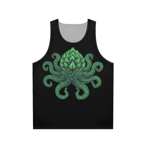 Unisex Hoptopus Tank Top with Octopus and Hops Design