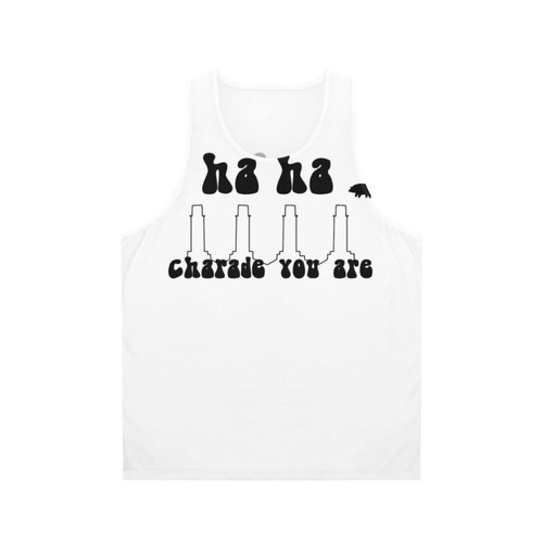 Unisex 'Charade You Are' Pink Floyd inspired tank top