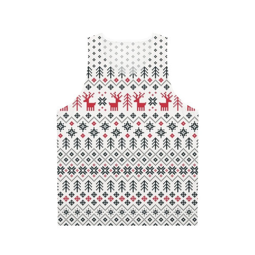 Unisex Holiday Sweater Pattern Tank Top