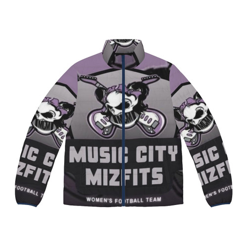 Music City Mizfits alt logo puffer jacket for Nashville football fans