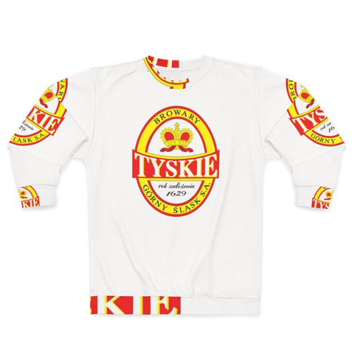 Tyskie Polish Beer Sweatshirt with Coat of Arms and Eagle