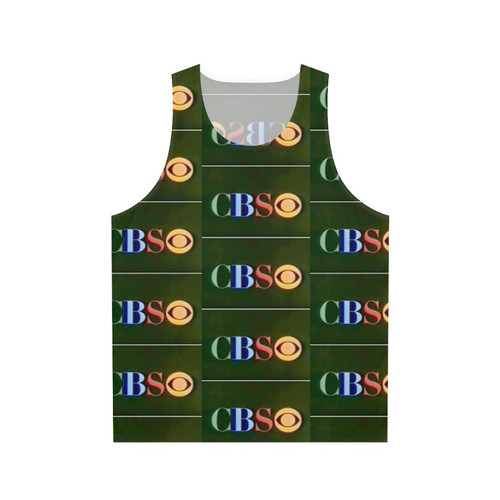 Retro CBS logo unisex tank top
