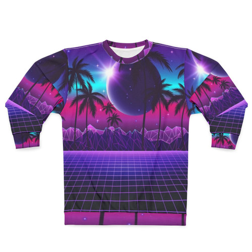 Twilight Retrowave Sweatshirt with Synthwave Aesthetic