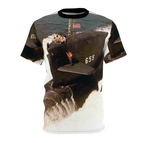 USN submarine SSBN 655 t-shirt design