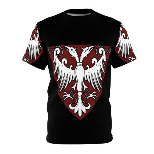 Commemorative Serbian coat of arms graphic on a t-shirt