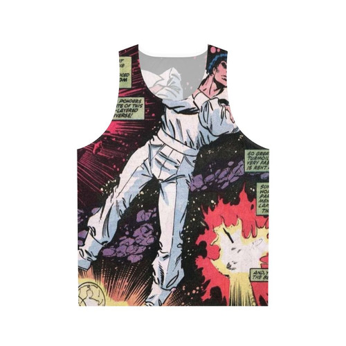 Superhero comic book beyonder space unisex tank top