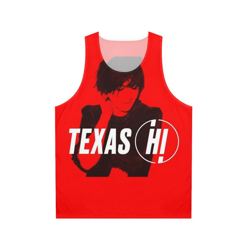 Unisex Texas tank top featuring a Scottish 90s alternative band