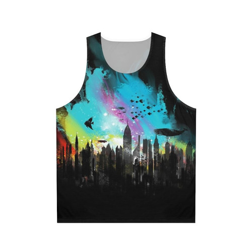 Bioshock Rapture Unisex Tank Top featuring a watercolor graphic