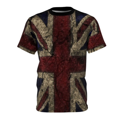 Aged and distressed England Union Jack design T-shirt