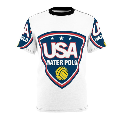 Patriotic water polo themed t-shirt for USA fans and enthusiasts