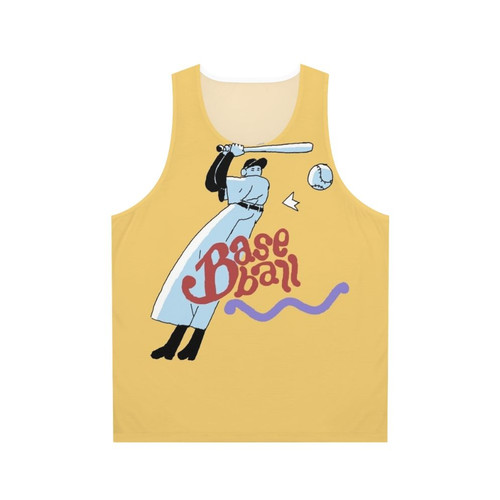Unisex baseball graphic tank top
