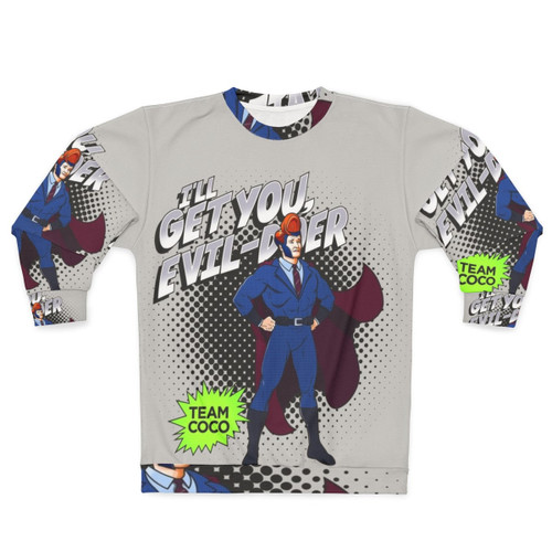 Suit Up Superhero Sweatshirt 2 featuring Conan O'Brien