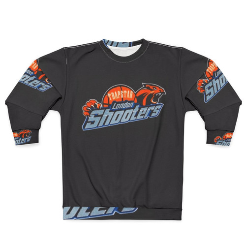 Trapstar Shooters Sweatshirt with Orange Basketball and Tiger Graphics