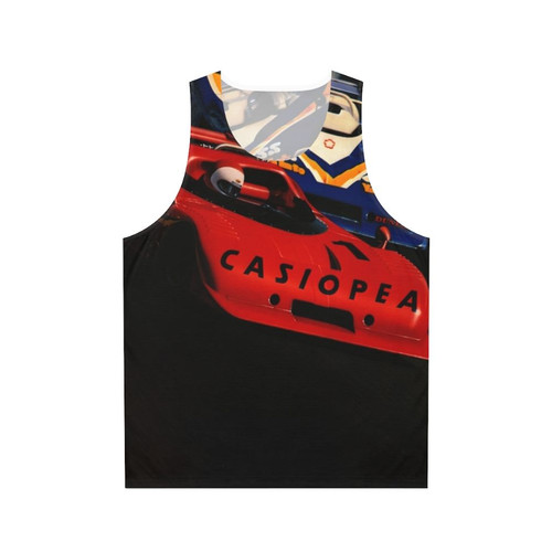 Retro unisex tank top with Casiopea 1979 album cover design