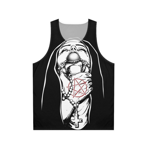 Satanic gothic nun tank top