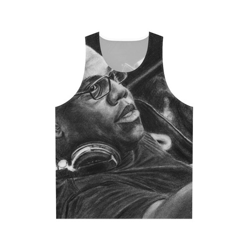 Carl Cox Pencil Drawing Unisex Dance Music Tank Top