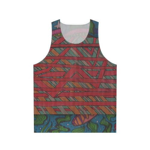 Unisex jazz music doodle tank top