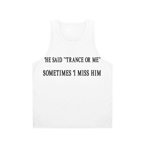 Trance music unisex tank top